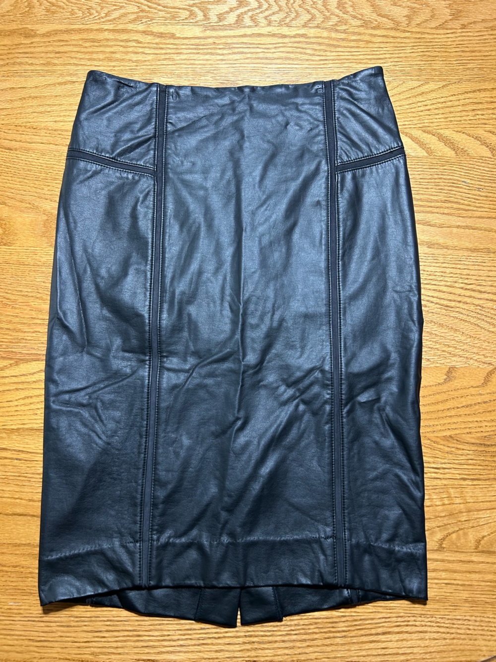 Women’s Lysse Black Vegan Leather Pencil Skirt Size Medium